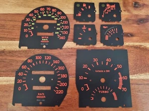 RENAULT 5 GT TURBO NEW ORIGINAL STYLE INSTRUMENT CLOCKS DIAL COVERS LOCKWOOD - Picture 1 of 1