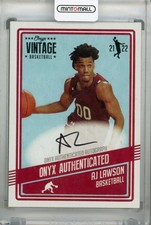 2021-22 Onyx Vintage Atlanta Aj Lawson Base Black Signatures 2/5