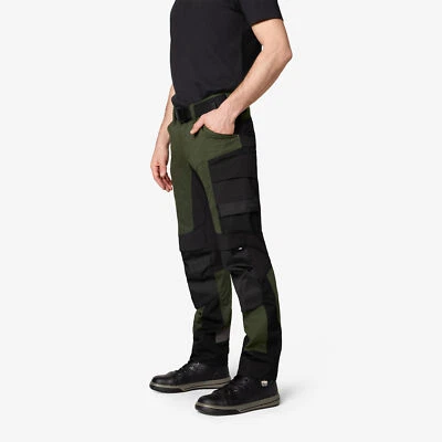 FHB Arbeitshose / Bundlhose LEO Stretch oliv/schwarz