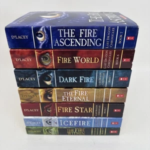 The Last Dragon Chronicles Complete Set 1-7 D'Lacey Ice Fire 1 2 3 4 5 6 7 lot - Picture 1 of 6