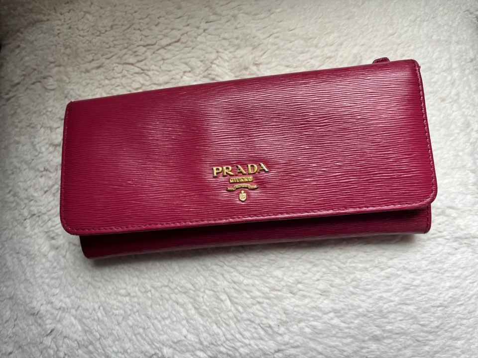 Prada Magenta Long Wallet - Image 1 of 4