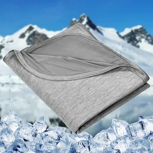 Cooling Blankets for Hot Sleepers - Summer Blanket Thin Lightweight Breathabl... - Picture 1 of 7