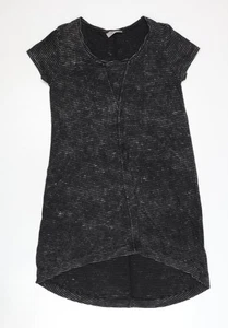 Label Lab Women's Black Striped Midi T-Shirt Dress - Size 12 - Picture 1 of 12