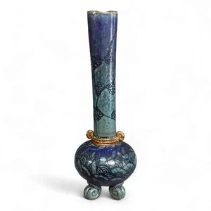 Vintage Studio Art Pottery Vase By Donna and Jeff Tousley Ceramic Design Signed - Picture 1 of 11