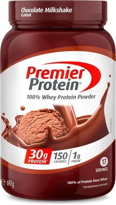 PREMIER PROTEIN Whey 100% Proteinpulver Milchshake mit Schokoladengeschmack 663g