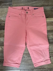 Gloria Vanderbilt Pantalone Donna Marnie Skimmer Capri Rosa Taglia 6 30x16 - Foto 1 di 6