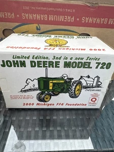 John Deere Model 720 Tractor 2000 Michigan FFA NIB 1:16 Limited Edition Ertl #3 - Picture 1 of 7