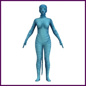 Film Avatar Cosplay Kostüm Jake Sully Neytiri Polyester Zentai Party Overall - Bild 1 von 21