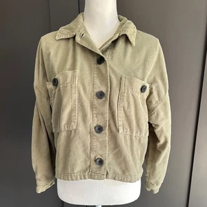 Zara grüne Utility Jacke mit Kragenausschnitt Gr. XS - Bild 1 von 5