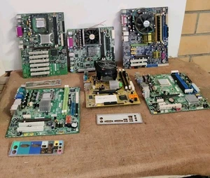Computer Vintage Motherboard Socket 775 AM2 Hp, Fujitsu...+ CPU Intel Pentium - Foto 1 di 8