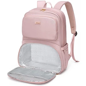 Lunch Backpack for Women Men 16 Inch Laptop Backpack with Leak Proof Lunch Co... - Picture 1 of 8