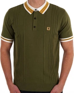 Gabicci Vintage "Canto" Short Sleeve Knitted Polo, Spruce Green, Medium, BNWT - Picture 1 of 3
