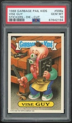 1988 Garbage Pail Kids 15th Series #598a Vise Guy PSA 10 GEM MINT Os15 Die-Cut - Image 1 of 2