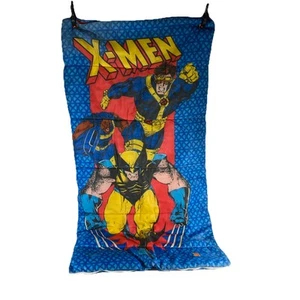 Vintage 1994 X-Men Sleeping Bag Marvel Wolverine Cyclops Bishop - Picture 1 of 9