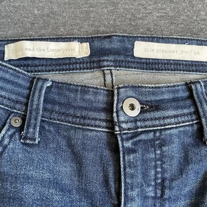 Anthropologie Pilcro and the Letterpress Slim Straight Jeans Mid Rise Size 28 - Picture 1 of 7