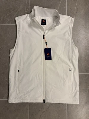 NEW Donald Ross SPORT Tristan Vest LARGE White, Fleece Interior, wind resistant - Image 1 of 4