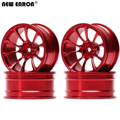 4Pcs Aluminum Wheel Rim 1073 RC 1/10 On-Road Drift Kyosho HPI REDCAT MST Sakura - Image 1 of 4
