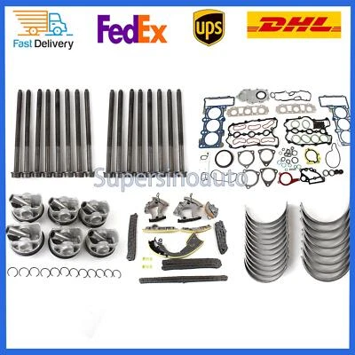 For Audi A6 A7 A8 Q5 Q7 New 3.0T Engine Rebuild-Timing chain&Gaskets Set&Piston - Image 1 of 4