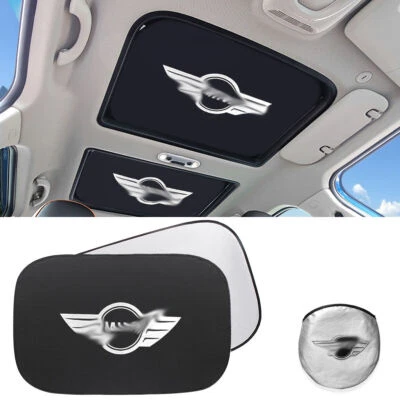 2x For MINI Cooper R54 R55 R56 R60 F55 F56 Sunroof Sun Shade Foldable Roof Cover - Image 1 of 4