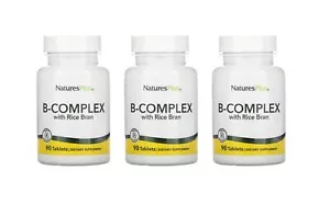 Natures Plus B- Complex Rice Bran (mit Reiskleie) 3x 90 Tabl. (25,66 EUR/100 g) - Picture 1 of 2