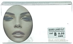 2 pack EMILYSTORES LASHES Mink Fur Eyelash Extension B Curl 0.20 8MM f4 - Picture 1 of 3