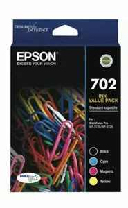 Genuine Original Epson 702 Ink Cartridge Value Pack * No Box * - Picture 1 of 2