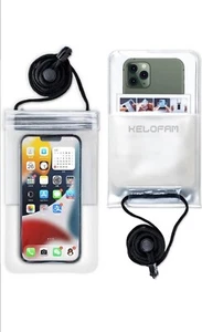 KELOFAM Waterproof Phone Pouch (2-Pack), Screen Touch Sensitive (NWT) - Picture 1 of 7