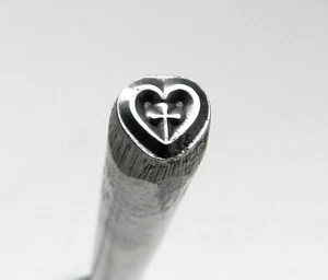 Metal Punch Design Stamp Decorative Heart Design Jewelry Making Stamp # SWD 5 - Picture 1 of 4