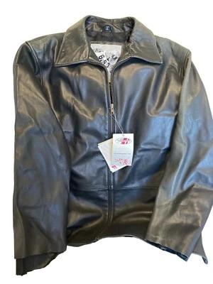 JOE ROCKET CLASSIC BLACK LINED MOTORCYLE JACKET SOFT LAMBSKIN SZ L. UNFINISHED - Image 1 of 4