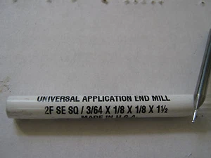 BESTER HARTMETALL 2 FLÖTEN UNIVERSAL EINSATZ 3/64 ZOLL SCHAFTFRÄSER "NEU" - Bild 1 von 1