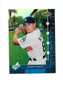 2005 Bowman's Best Rookie Russ Martin Los Angeles Dodgers #75 Baseball Card MLB - Picture 1 of 2