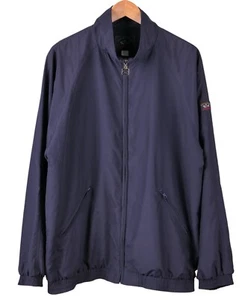 Chaqueta cortavientos Paul & Shark azul nailon con carcasa de polietileno cremallera completa forrada de malla XL - Imagen 1 de 11
