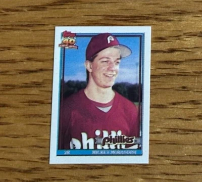 MICKEY MORANDINI 1991 Topps #342 Micro Mini - Image 1 of 2