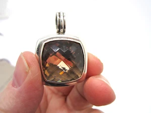Precioso Colgante Potenciador Morganita David Yurman Plata Esterlina 26,7 mm - Imagen 1 de 6