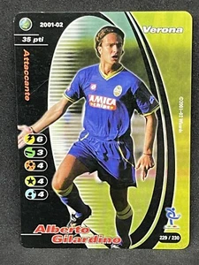 FOOTBALL CHAMPIONS TCG 2001-02 ALBERTO GILARDINO NONHOLO 229/230 NM - Picture 1 of 2
