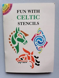FUN WITH CELTIC STENCILS Mini book - 6 pre-cut stencils 10.5x14cm approx, New - Picture 1 of 2