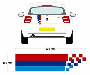 BMW Broken Stripe - M Style Car Decal Graphic 3 Series, 1 Series, 5 Series M3 M5 - Picture 1 of 3