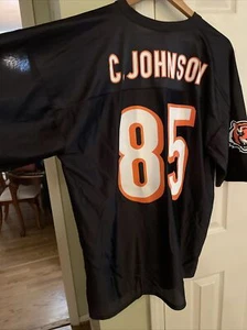 Chad Johnson Black Jersey NFL Players Team Brand XL Bengals #85 Ochocinco W/tag - Picture 1 of 6