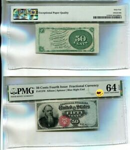FRACTIONAL CURRENCY 4TH ISSUE .50 CURRENCY NOTE CHOICE CU 64 4266Q