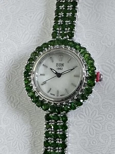 Wrist Watch (Genuine Russian Diopside Gemstones) - Picture 1 of 24