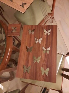 Placemats Dining Accessories Wooden Placemats Set With 6 Pieces Coasters Free - Picture 1 of 18