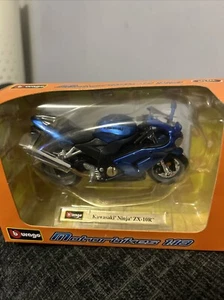Bnib Diecast Bburago Kawasaki Ninja ZX-10R Motorbike 1: 18 - Picture 1 of 4