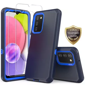 For Samsung Galaxy A03s Case Heavy Duty Defender Armor Cover / Screen Protector - Picture 1 of 22