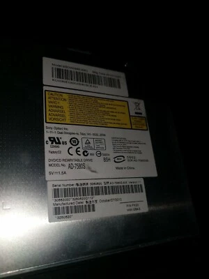 Unidad SATA para portátil Sony AD-7580S DVD±RW 9SDW088EI65G bisel plano Foto 1 de 4