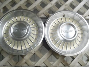 1961 1962 CADILLAC CADY FLEETWOOD DEVILLE ELDORADO HUBCAPS WHEEL COVERS ANTIQUE - Picture 1 of 9