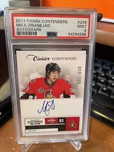 PSA 9 2011-12 Panini MIKA ZIBANEJAD Calder Contenders Rookie Auto Auto RC /800 - Picture 1 of 2