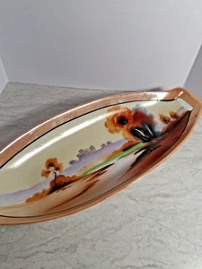Chikaramachi Lusterware Porcelain Hand painted 1920's Japanese Celery Dish. - Picture 1 of 4