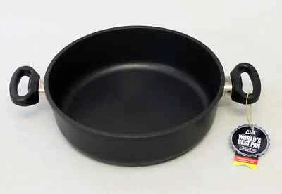 AMT Bratpfanne Schmorpfanne Schmortopf Ø 28 x 8 cm Höhe Schwarz NEU - Bild 1 von 4