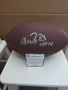 Andre Reed Autographed Football HOF 14 Inscription Green Bay Packers