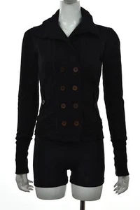 Chaqueta de mujer Citizens of Humanity talla XS negra con caparazón blando manga larga algodón - Imagen 1 de 5